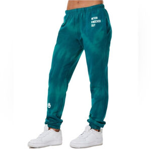 Peloton Spiritual Gangster Kendall Toole Green Tie-Dye Laguna Sweatpant Size XXL